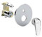 Paffoni Doccia NETTUNODUE Miscelatore incasso con deviatore PBOX 015 piastra ABS NETTUNOdue