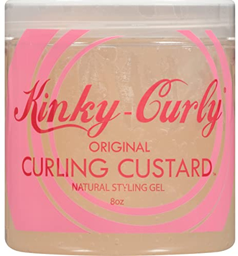 U/S/Kinky Curly Curl Cusard Gel 8oz - Definition Enhancing, Frizz-Fighting Formula for Textured Curls