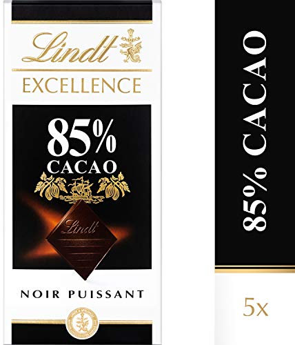 Lindt Excellence Noir 85 % deCacao, 5 x 100g