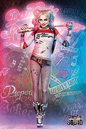Unbekannt Poster Suicide Squad - Harley Quinn Stand - preiswertes Plakat, XXL Wandposter