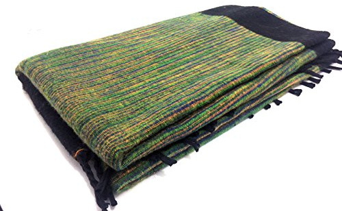 Terrapin Trading Ltd Ethical Tibetan Yak Wolle Schal Hippy Funky Festival Reise Blanket n370