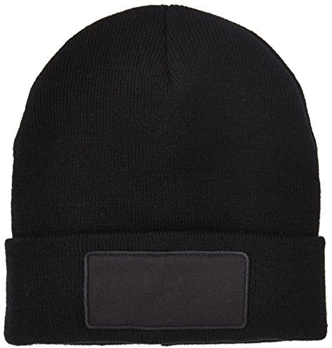 CliQue Herren Hubert with Patch Strickmütze, Schwarz (Black), Einheitsgröße