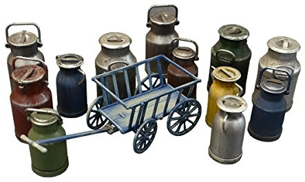 MiniArt MIN35580 35580 Milk Cans with Small Cart Modellbauzubehör, verschieden