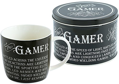 Arora Ultimate Gift for Man 8849 Gamer Mug in a Tin, Stainless Steel