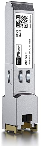 1000BASE-T SFP Transceiver, SFP zu RJ45, 1.25G Kupfer SFP zu Ethernet Modul Kompatibel mit Cisco GLC-T/SFP-GE-T, MA-SFP-1GB-TX, Ubiquiti UniFi UF-RJ45-1G, Mikrotik S-RJ01, Netgear AGM734...