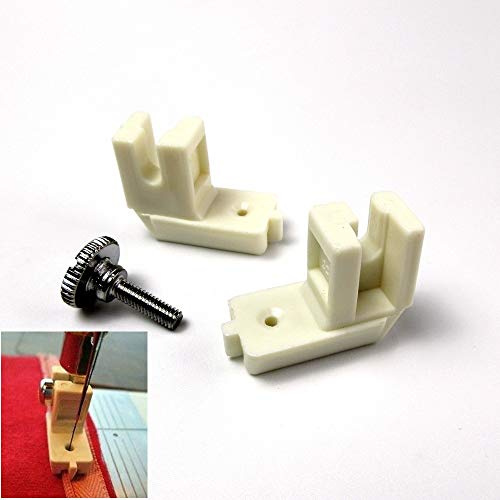 evernice 2 Teflon Invisibile Cerniera Piedino Basso Gambo per Singer Piuma 221