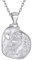 ChicSilver Platin Athena mit Eule Halsette aus 925er Sterling Silber Halskette mit Athena und Eule für Damen und Herren