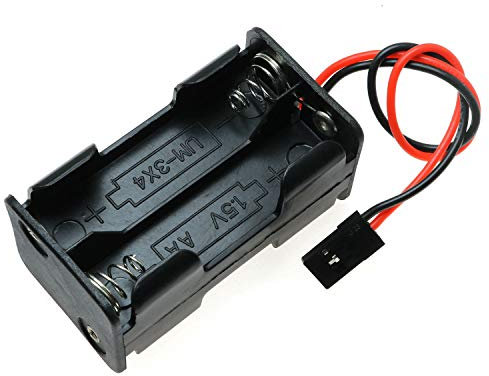 E-outstanding Receiver Battery Pack 4 Cell AA Battery Holder Case withJR Plug/3 Pin Servo Connector