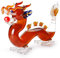 YXZN Chinese Dragon Shaped Whiskey Decanter, Home Bar Glass Lead-Free Wine Decanter Large Capacity Liquor Decanters with Glass Stopper