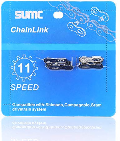 Inkesky 4 Pairs Re-usable Quick Link for Bike Chains - Compatible with Shimano/KMC/Campagnolo/SRAM (11-Speed (Black Diamond))