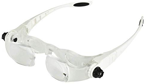 Loupe, lunettes TV Max TV, -3 réglage dioptrique - loupe serre-tête, loupe serre-tête, loupe à lunettes Pour les personnes qui portent des lunettes, la lecture, lartisanat, les bijoutiers,
