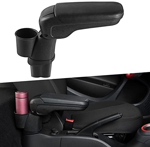 Mittelarmlehne mit Ablagefach für Smart 453 Fortwo Forfour, Klappbare Armlehne mit Getränkehalter