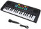 Wakects Tastiera Elettronica 37 Tasti, Pianola Elettronica Multifunzione con Microfono, Pianoforte per Bambini, Tastiera Pianoforte per Principianti Ragazzi Ragazze, Nero