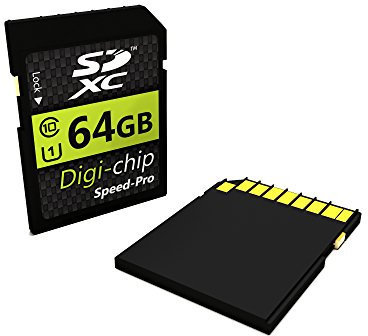Digi Chip 64GB SDXC Class 10 Memory Card For Canon Powershot SX620, SX500 IS, SX730 HS, EOS 250D, G7 Mark II, G7 Mark III, G9 X Mark II