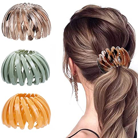 YHZMY 3 Stück Haarbänder, automatische Haarspange in Vogelnestform, Vintage-Haar in Vogelnestform, zum Kämmen und Fixieren der Haare