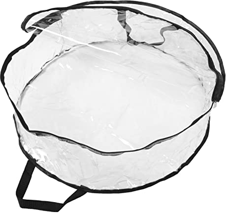 Cabilock 2stücke Runde Aufbewahrungstasche Für Weihnachtskränze Transparente Kranzschutztasche Aus Hochwertigem Für Kränze Wiederverwendbar Für Festliche Dekoration Und Einfache