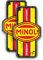 cut-it folientechnik & design 2X MINOL Aufkleber 10x5cm Kult DDR Sticker VEB IFA Vintage Oldtimer Oldschool Ossi Ostalgie Auto oder Moped Motorrad Tank