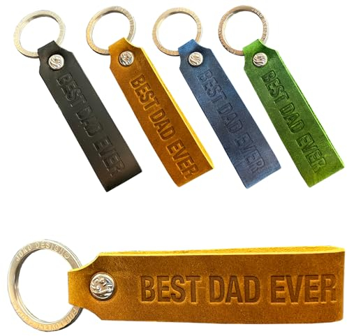 JOKO DESIGN porte-clés cuir Bester Dad Ever/Bester Mann Idée cadeau homme femme anniversaire