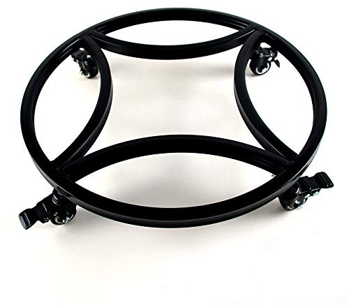 Zhongma 15 Round Plant Caddy with Wheels, Heavy Duty Construction, 300 Lbs Capacity, Load-bearing wheels with brakes, Easy Assembly