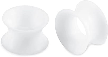 Wycian Tunnel Set, Silikon Tunnel Band 2STCK Silikon Ear Gauge Expander Set für Männer Frauen
