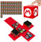 doepeBAE Porta Schede Giochi per Nintendo Switch, Capacità Extra Grande Switch Porta Carte da Gioco, 41 Slot Custodia per Giochi, Premi per Aprire Switch Porta Cartucce (Rosso M)