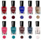TEEROVA Nail Polish Set - Non-Toxic, Easy Peel Off & Quick Dry, Natural Odor Free Formula, Water Based Nail Polish Gift Set (F, 8MLX10)