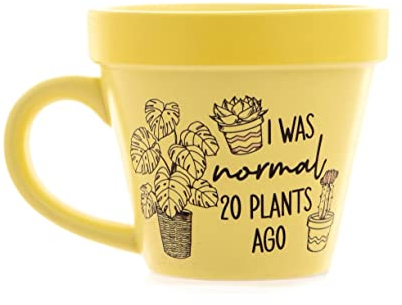 Boxer Gifts 'I was Normal 20 Plants Ago' Novelty Plant Pot Mug | Funny Indoor Plant Gift & House Plant Gifts for Plant Lovers On Birthdays and Christmas