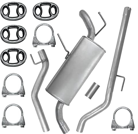 Polmo Schaldampferset Auspuff für Opel Signum 1 I Vectra 3 III C 1.9 CDTI
