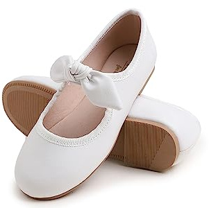Feversole Girls Cute Dress,Ragazze Mary Jane Strap Scarpe Basse Ballerine da Principessa Scarpe da Scuola Piatte