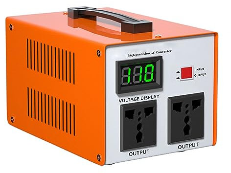Transformador Voltaje Voltage Transformer Salida 110V a 220V Convertidor Voltaje Aumento Protección contra Rotura Circuito Núcleo Toroidal,300W