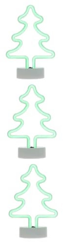 DOITOOL 3 Stk Modellierlichter Für Weihnachten Dekoratives Weihnachtslicht Kinderzimmer Dekoratives Licht Weihnachts-led-nachtlicht Dekorative Lampe 3d Wandlampe Led Lichter Weiß Haushalt