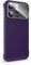 Losin Wärmeableitung Handyhülle für iPhone 15 Pro Max mit Fenster Glas Kamera Objektiv Schutz Rahmenlos Atmungsaktiv Kühlung Hohl Design Slim Randlos Stoßfest Abdeckung für Damen Herren, Deep Purple