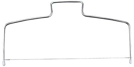 Tagliatorte Professionale in Acciaio Inossidabile, Affettatrice Per Torta Dritta a Filo Regolabile Affettatrice Per Formaggio in Metallo Strumenti Per Livellare Il Taglio della Torta(single)