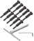 sourcing map Lot de 10 rails de câble invisibles noirs en acier inoxydable T316 de 0,3 cm, terminal caché pour poteaux de pont en bois/métal de 5,1 x 5,1 cm, garde-corps