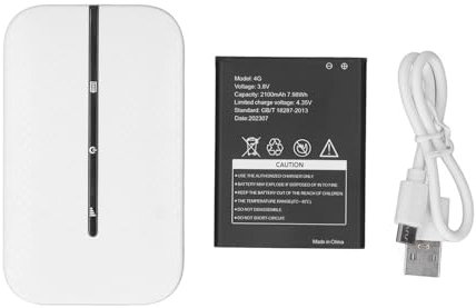 4G LTE Mobiler WLAN-Hotspot, 300 Mbit/s, 2100 MAh, Entsperrter Router, Unterstützt 10 Gemeinsame Nutzung durch SIM-Kartensteckplatz, Ultraschneller WLAN-Router mit