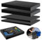 4 Stück Rasterschaumstoff Würfelschaum, (2 Stück 400 x 300 x 25 mm und 2 Stück 400 x 300 x 10 mm), Werkzeugkoffer Kamerakoffer Schaumstoff, Koffereinlage Rasterschaumstoff, Werkzeug Schaumstoffinlay