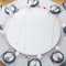 FZZIBQYR Runde Lazy Susan Servierplatte, 360° drehbarer Esstisch, Drehteller, großes drehbares Serviertablett, Rutschfester Marmor-Drehteller zum Teilen von Speisen, 23 Zoll