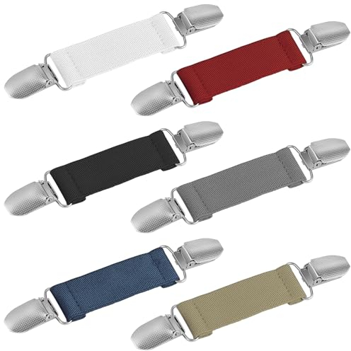 Sibba 6 Stück Cardigan Pullover Clips Vintage Pullover Schal Kleider Schal-Clips Kleid Taillenstraffer Waist Clip Brosche Umhang Kragen Verschluss Kleidung Strickjacke Clips Hemdclip Kragenclip