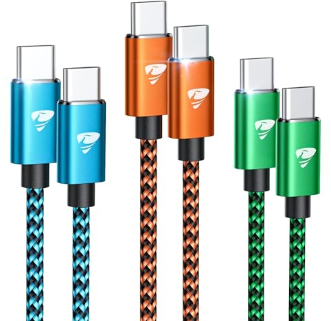 Aioneus Multi USB Kabel,Universal Ladekabel Nylon, [1.2M],Typ C Ladekabel, Multicolored