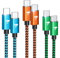 USB C auf USB C Kabel 60W, 2M 3Stück Ladekabel C auf C Schnellladekabel PD 3.0, Nylon Typ C Kabel für iPhone 16/15 Plus/Pro/Pro Max, Samsung S24 S23 S22 S21, iPad Pro MacBook Air, Switch