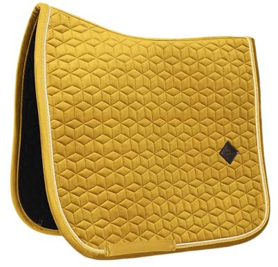 Kentucky Horsewear - Samt Schabracke - Satteldecke - Senfgelb - Cob