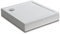 AICA receveur de douche italienne 100x100cm blanc, carré, extra-plat, Bac à douche avec le kit de plinthe, 10 pieds, bonde de douche et siphon