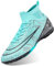 DimaiGlobal Scarpe da Calcio Uomo Sportivo attività Scarpe da Futsal Professionali competizioni Scarpe da Allenamento Teenager Indoor Scarpe da Calcetto Prato Artificiale 39EU Turchese-TF