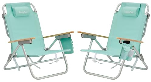 SUNNYFEEL Strandkorb mintgrün 2er Set