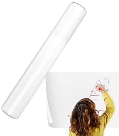 Whiteboard Paper Sticker - Magnetic Whiteboard Paper | Removable Whiteboad Papper for Walls | Electrostatic Dry Wipe Wall Sticker Wall Papper for School//Home/Bar