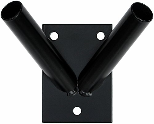 Supporto per bandiere, supporto da parete per bandiera, doppio supporto, nero