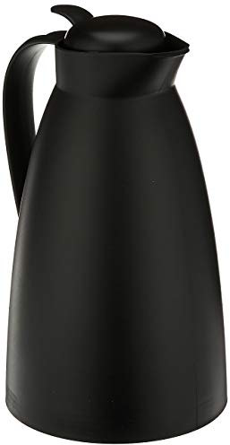 alfi Glass Vacuum Frosted Plastic Carafe, 1 L, Black