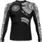Hardcore Training TA Moko Schwarz Rash Guard Men's Kompressionshemd Herren Lange Ärmel Grappling Jiu Jitsu MMA Fitness Boxen No Gi