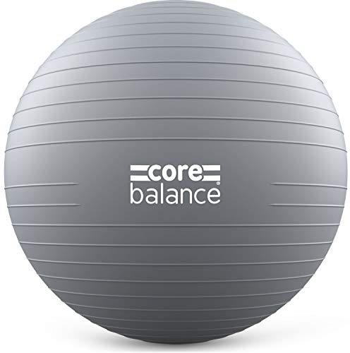 Core Balance, berstsicherer Gymnastikball - für Fitness Yoga Schwangerschaft - 55cm 65cm 75cm 85cm - inkl. Luftpumpe