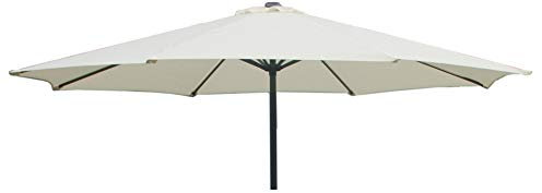 TFS PREMIUM Replacement Parasol Fabric Canopy for Standard & Cantilever Parasols (3m 8arm, Natural Cream PREMIUM)